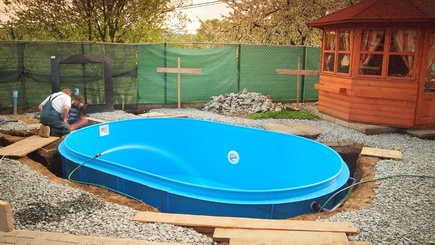 Foto bazénu oválného